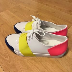 Melissa mint condition rubber shoes size 12 multicolor
